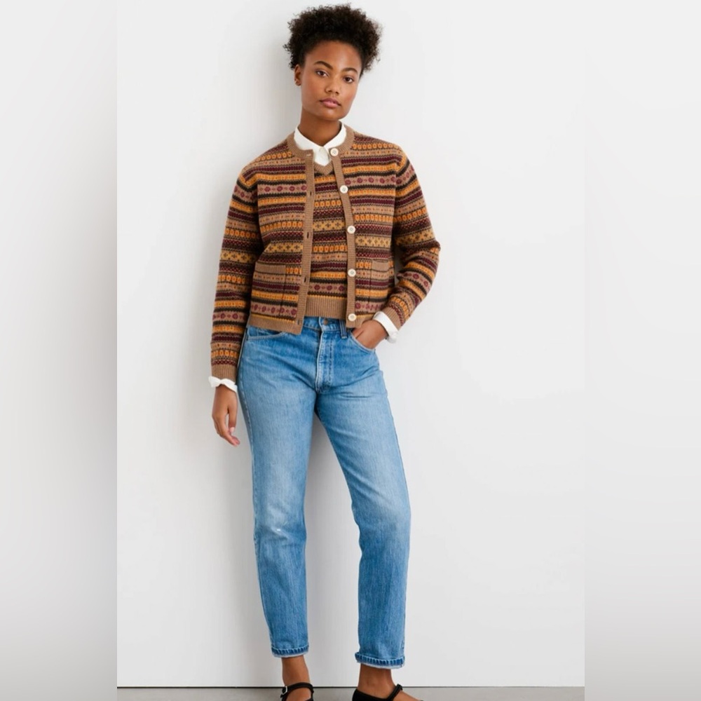 Alex Mill Francis Cardigan in Fair Isle XS